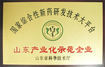 國家綜合性新藥研發(fā)技術(shù)大平臺(tái)山東產(chǎn)業(yè)化示范企業(yè)